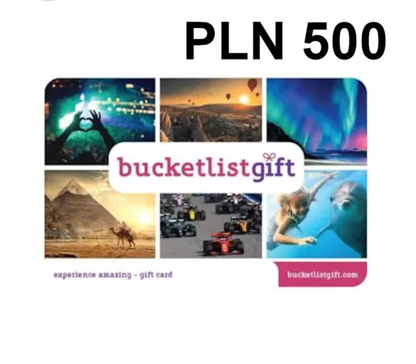 BucketlistGift 500 PLN Gift Card (Poland) gallery image 1