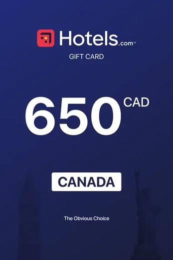 Hotels.com 650 CAD Gift Card (Canada) gallery image 2