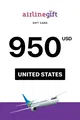 Airline 950 USD Gift Card (United States) thumb 1