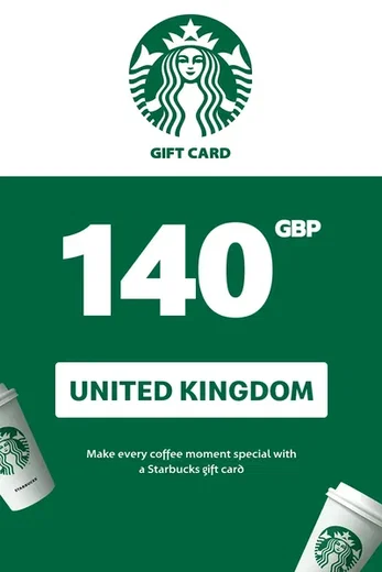 Starbucks 140 GBP Gift Card (United Kingdom) gallery image 2