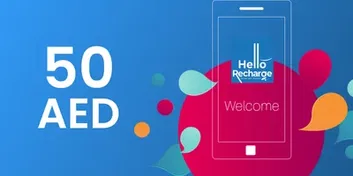 Hello Recharge Card UAE 50 AED Mobile Top-up