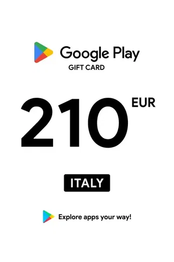 Google Play 210 EUR Gift Card (Italy) gallery image 2