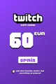 Twitch 60 EUR Gift Card (Spain) thumb 2