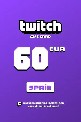 Twitch 60 EUR Gift Card (Spain) gallery image 2