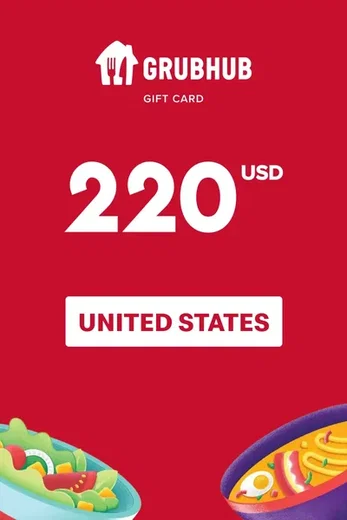 GrubHub 220 USD Gift Card (United States) gallery image 2