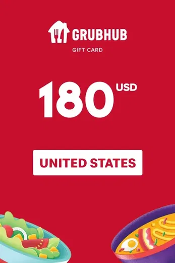 GrubHub 180 USD Gift Card (United States) gallery image 2