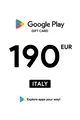 Google Play 190 EUR Gift Card (Italy) thumb 1