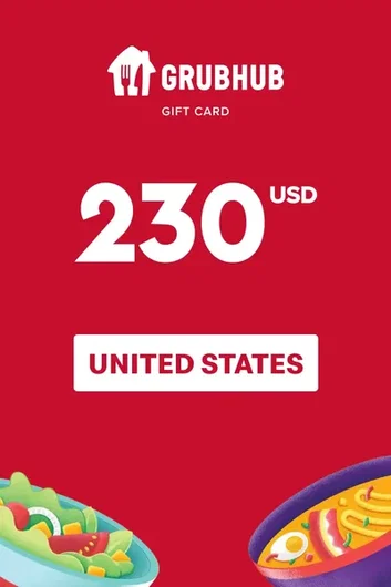 GrubHub 230 USD Gift Card (United States)