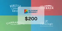 Bloomin Brands 200 USD Gift Card (United States) thumb 2