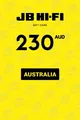 JB Hi-Fi 230 AUD Gift Card (Australia) thumb 2