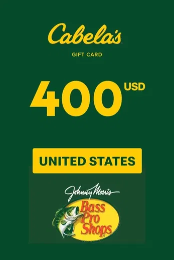 Cabela's 400 USD Gift Card (United States) gallery image 1