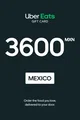Uber 3600 MXN Gift Card (Mexico) thumb 2