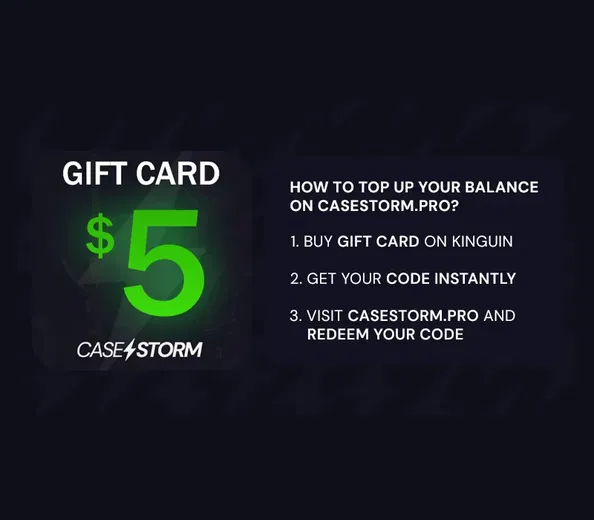CaseStorm.pro 5 USD Gift Card (Global) gallery image 2