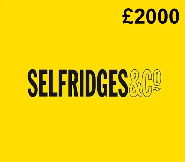 Selfridges 2000 GBP Gift Card (United Kingdom) gallery image 1