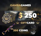 GambaGames 250 USD Gift Card (Global) thumb 2
