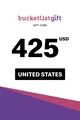 BucketlistGift 425 USD Gift Card (United States) thumb 2