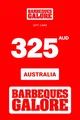 Barbeques Galore 325 AUD Gift Card (Australia) thumb 2