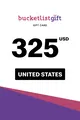 BucketlistGift 325 USD Gift Card (United States) thumb 2