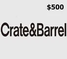 Crate and Barrel 500 USD Gift Card (United States) thumb 1