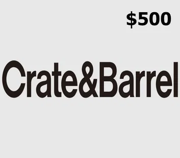 Crate and Barrel 500 USD Gift Card (United States)