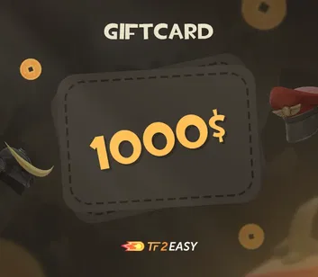 TF2Easy Coins 1000 USD Gift Card (ROW)
