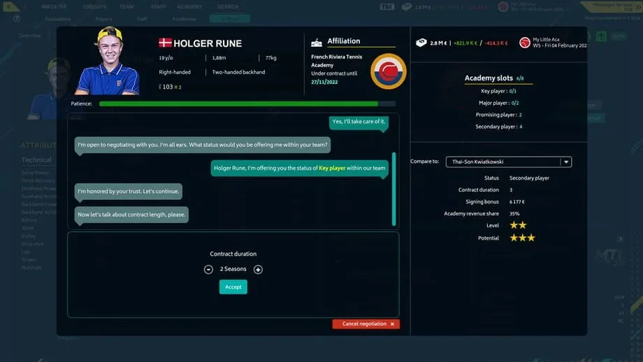 Tennis Manager 2022 (PC) gallery image 4