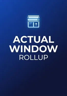 Actual Window Rollup